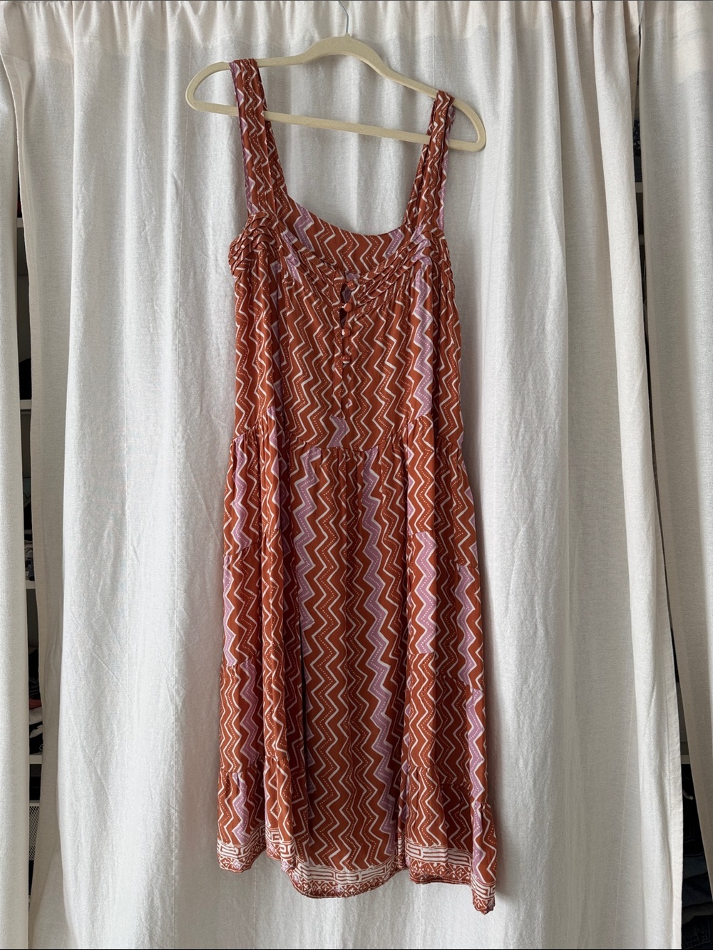 Vintage silk Midi Dress - Picture 4 of 6